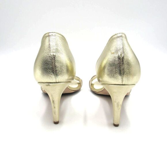 SOMETHING BLEU CATHERIN METALLIC PUMP IN GOLD SZ 8 1/2 - Picture 5 of 9